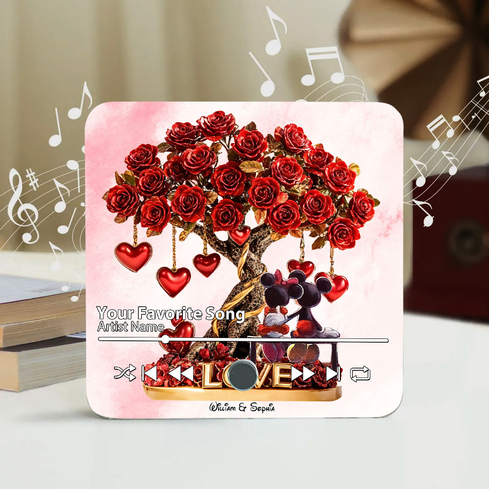 True Love - Personalized Mouse Music Fridge Magnet