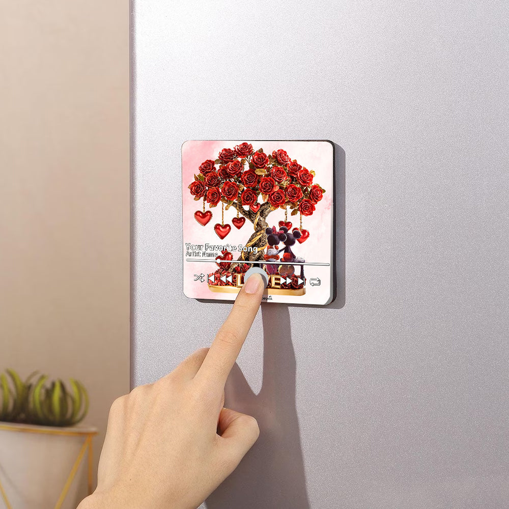 True Love - Personalized Mouse Music Fridge Magnet