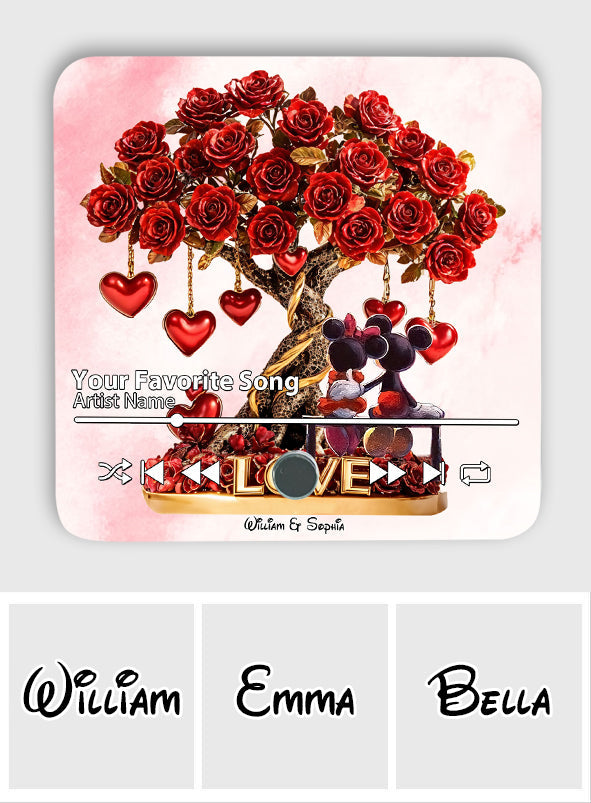 True Love - Personalized Mouse Music Fridge Magnet