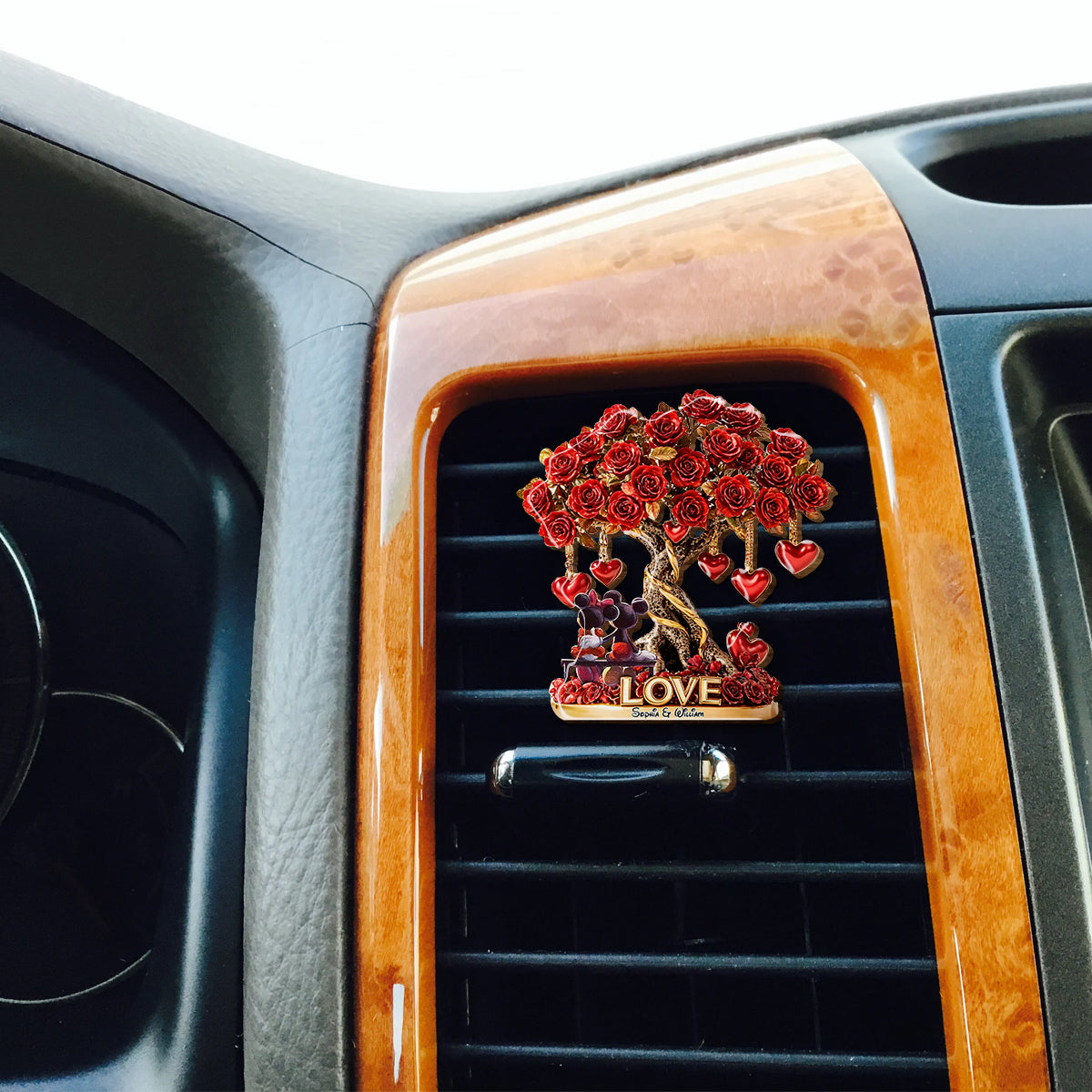 True Love - Personalized Mouse Shaped Car Visor Clip