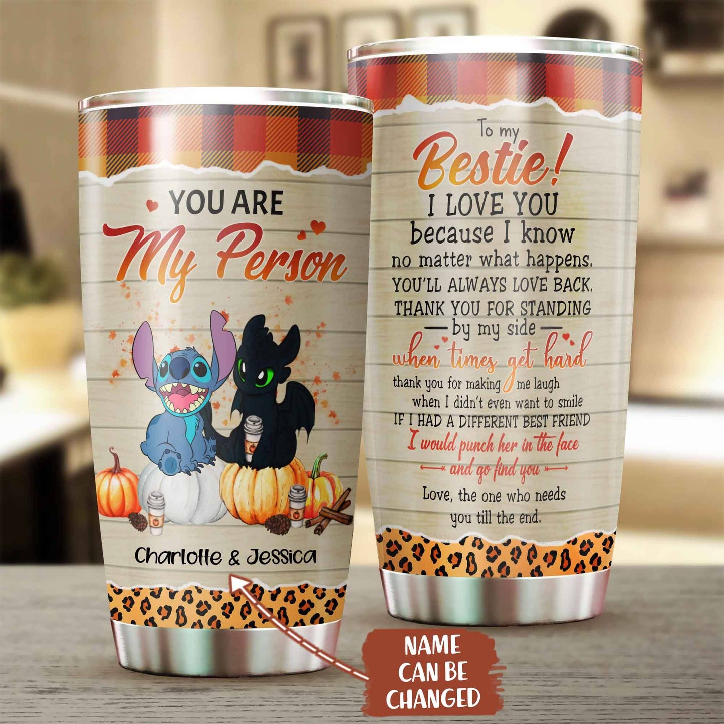 You Are My Person - Personalized Ohana Tumbler 0823