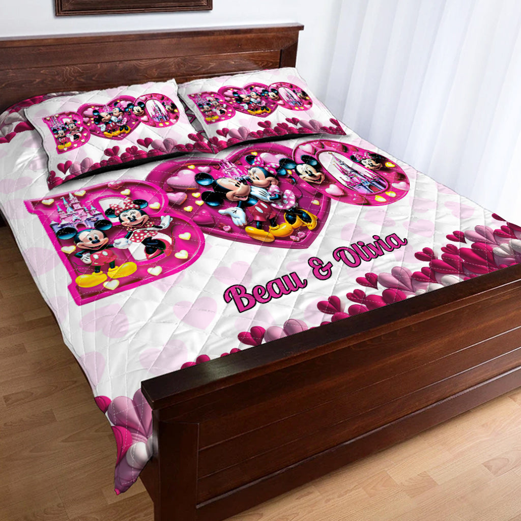 You And Me We Got This - Personalized Mouse Quilt Set