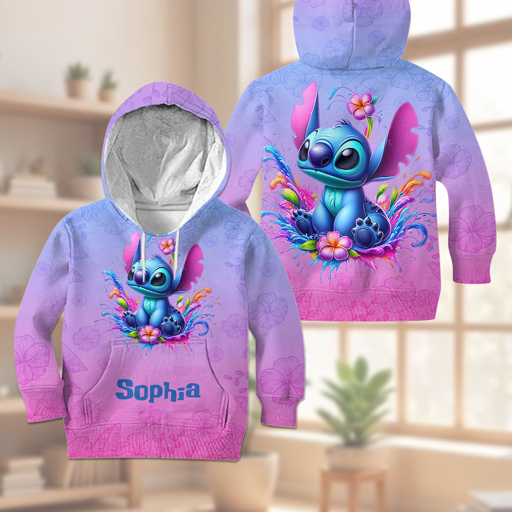 Blue Ohana - Personalized Ohana Kid Hoodie & Kid Jogger Sweatpants