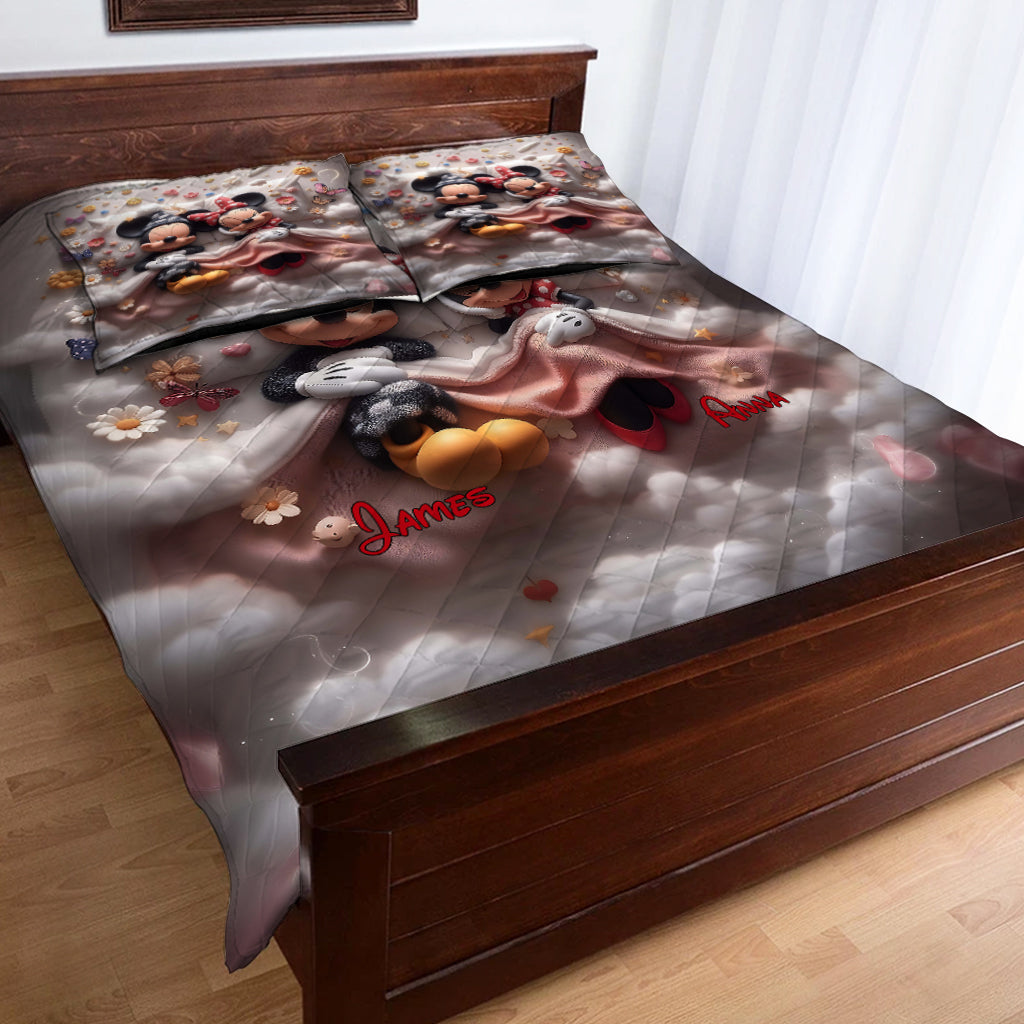 You & Me We Got This - Personalized Mouse Quilt Set