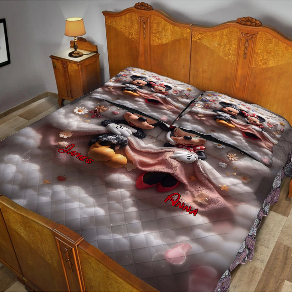 You & Me We Got This - Personalized Mouse Quilt Set