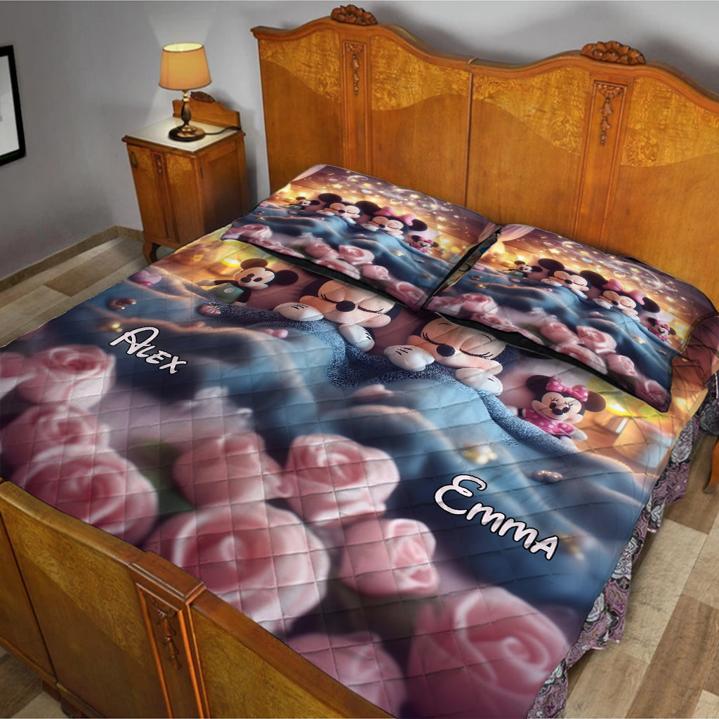 You & Me We Got This - Personalized Mouse Quilt Set