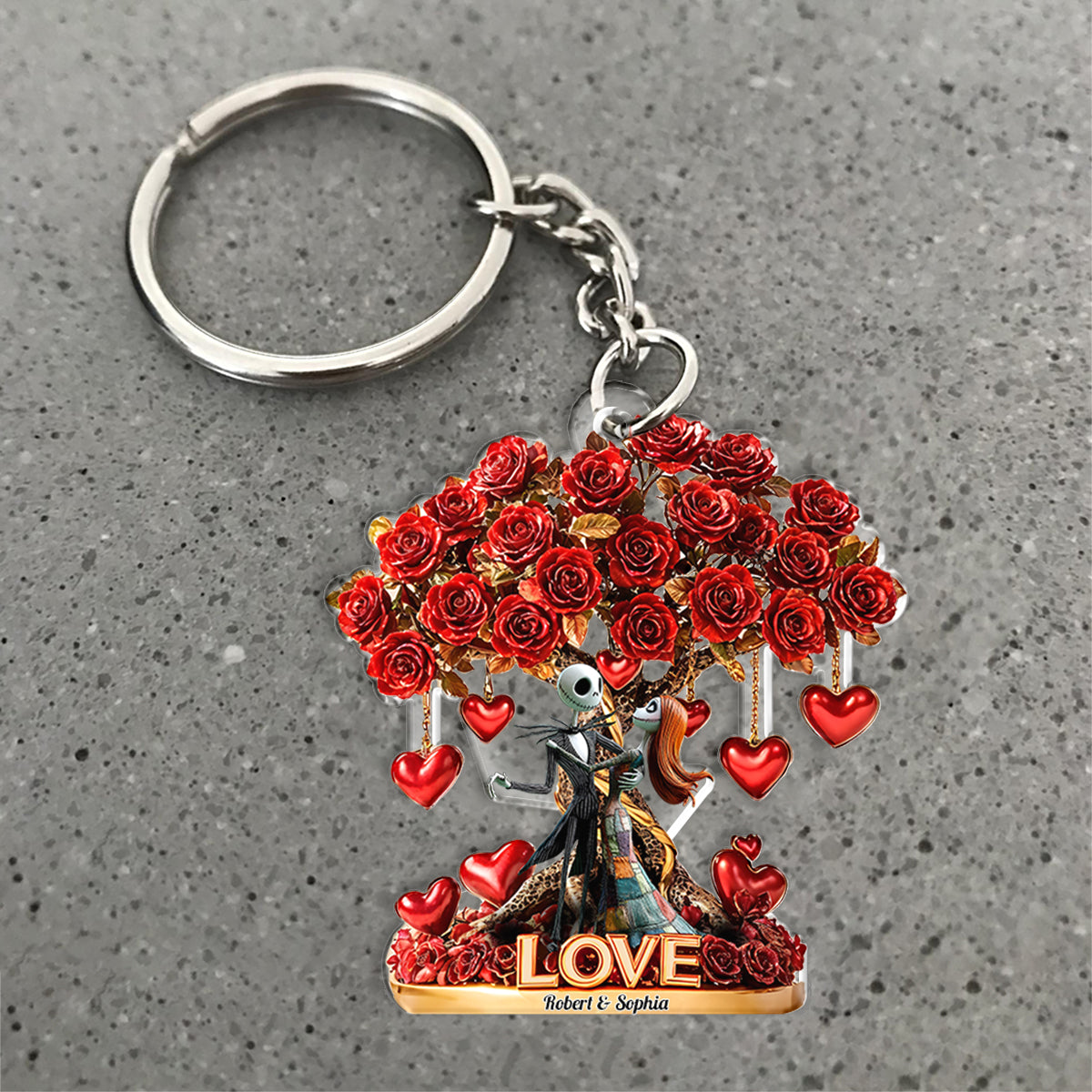 Tree Of Love - Personalized Nightmare Keychain