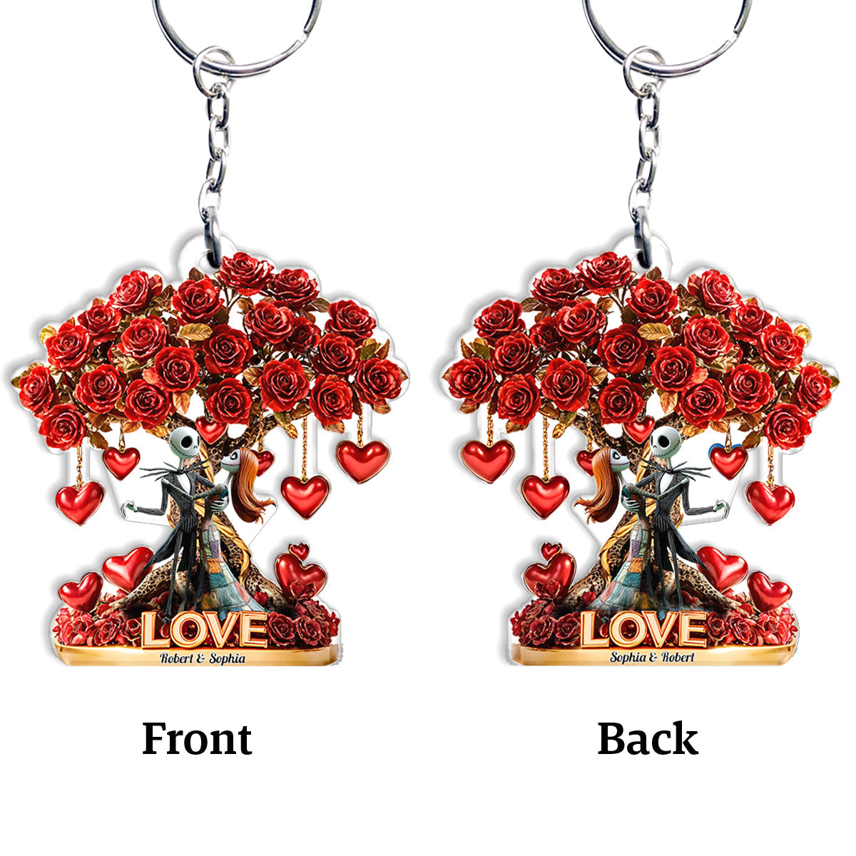 Tree Of Love - Personalized Nightmare Keychain
