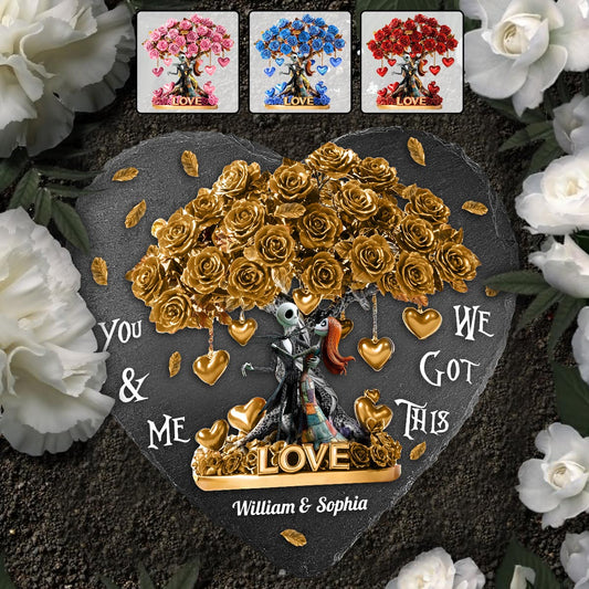 Tree Of Love - Personalized Nightmare Heart Shaped Stone