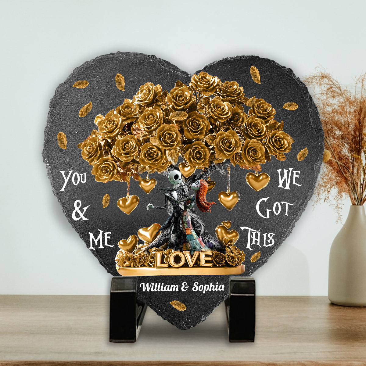 Tree Of Love - Personalized Nightmare Heart Shaped Stone
