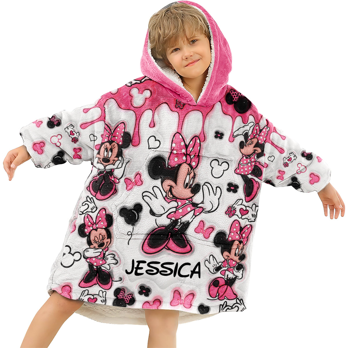 Magic World - Personalized Mouse Blanket Hoodie