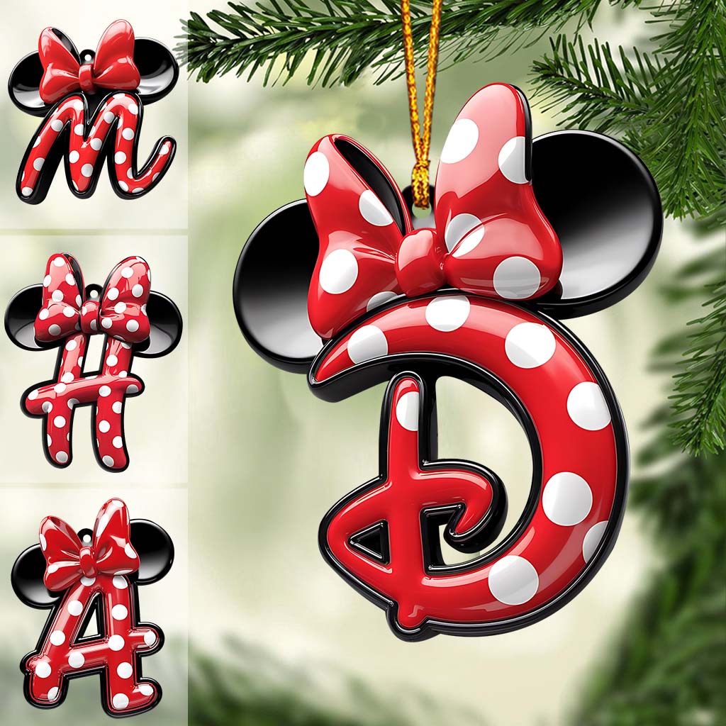 Magical Letter - Personalized Mouse Ornament