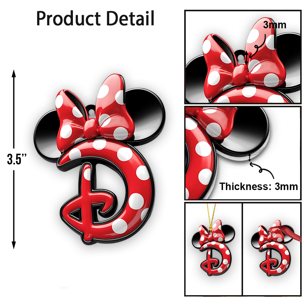 Magical Letter - Personalized Mouse Ornament