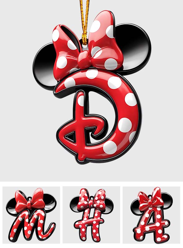 Magical Letter - Personalized Mouse Ornament