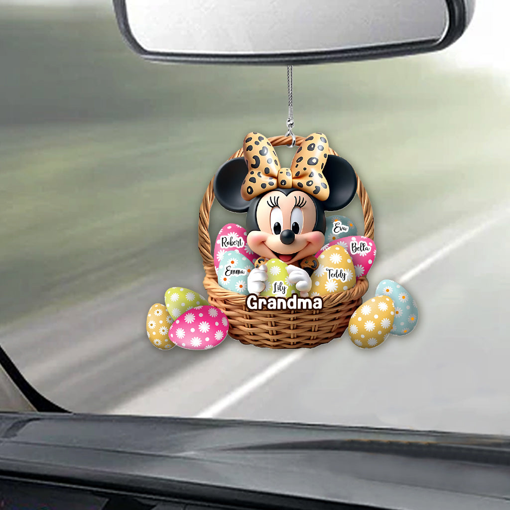 Best Grandma/ Mom Ever - Personalized Mouse Car Ornament