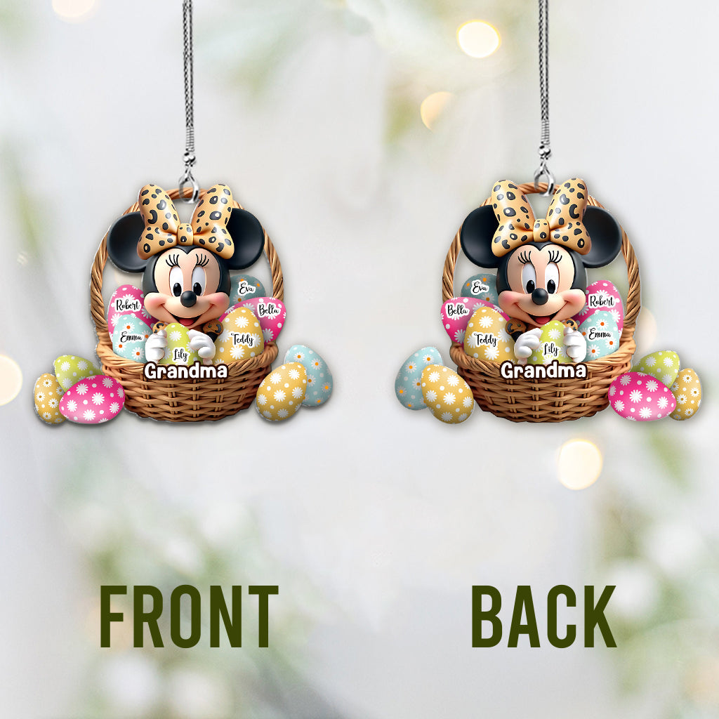 Best Grandma/ Mom Ever - Personalized Mouse Car Ornament