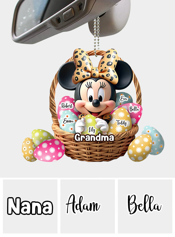 Best Grandma/ Mom Ever - Personalized Mouse Car Ornament