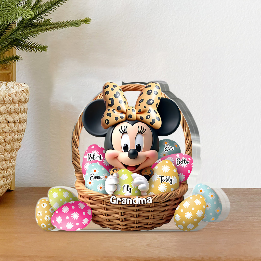 Best Grandma/ Mom Ever - Personalized Mouse Custom Shaped Acrylic Plaque