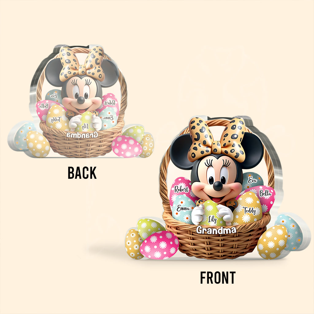 Best Grandma/ Mom Ever - Personalized Mouse Custom Shaped Acrylic Plaque