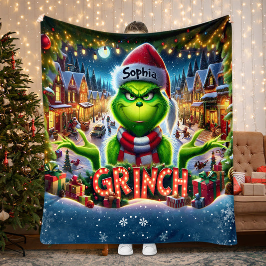 Merry Christmas - Personalized Stole Christmas Blanket