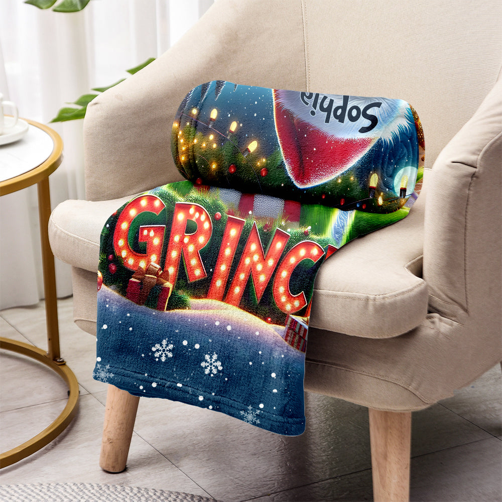 Merry Christmas - Personalized Stole Christmas Blanket