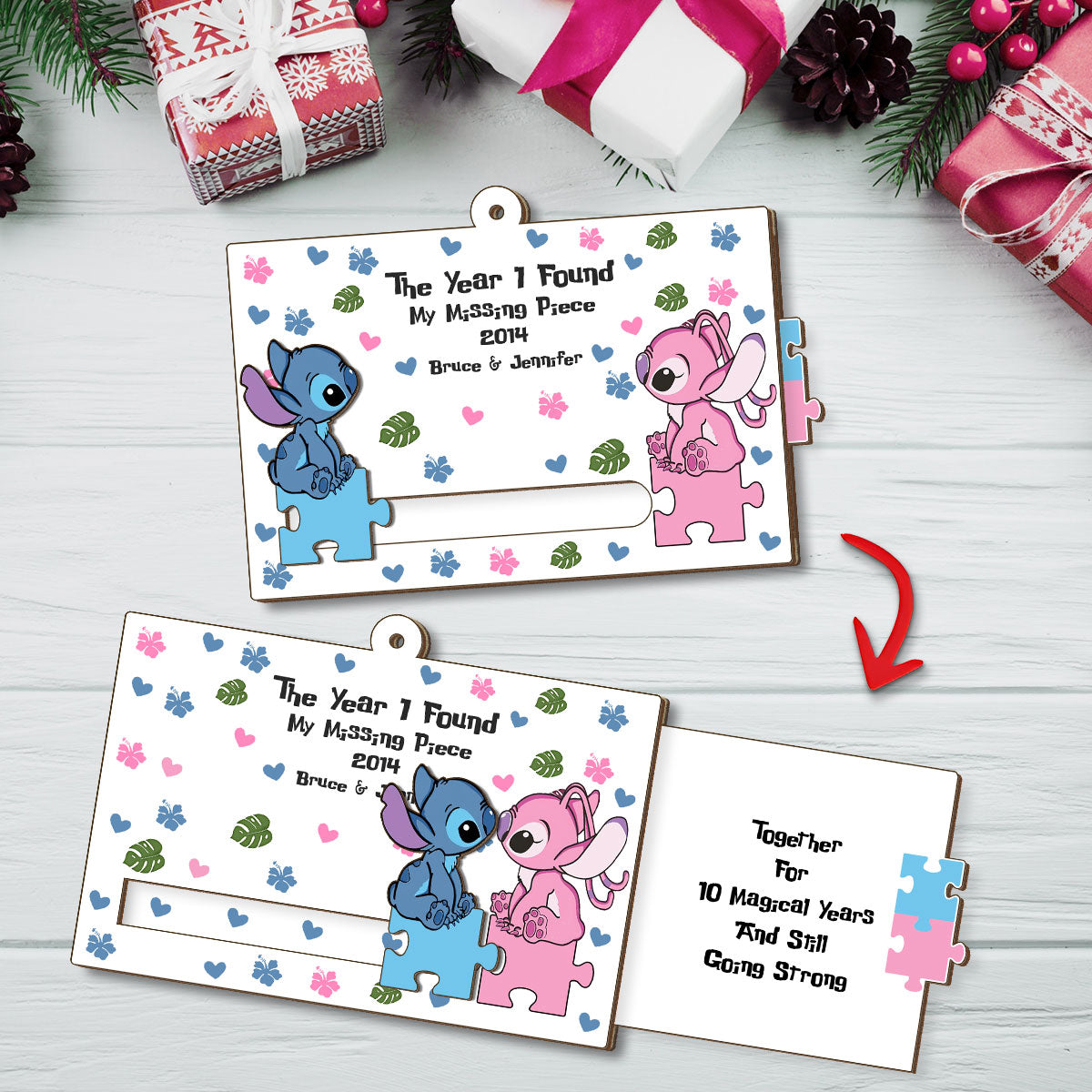 My Missing Piece - Personalized Ohana Sliding Ornament