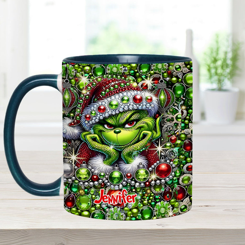 Merry Christmas - Personalized Stole Christmas Accent Mug
