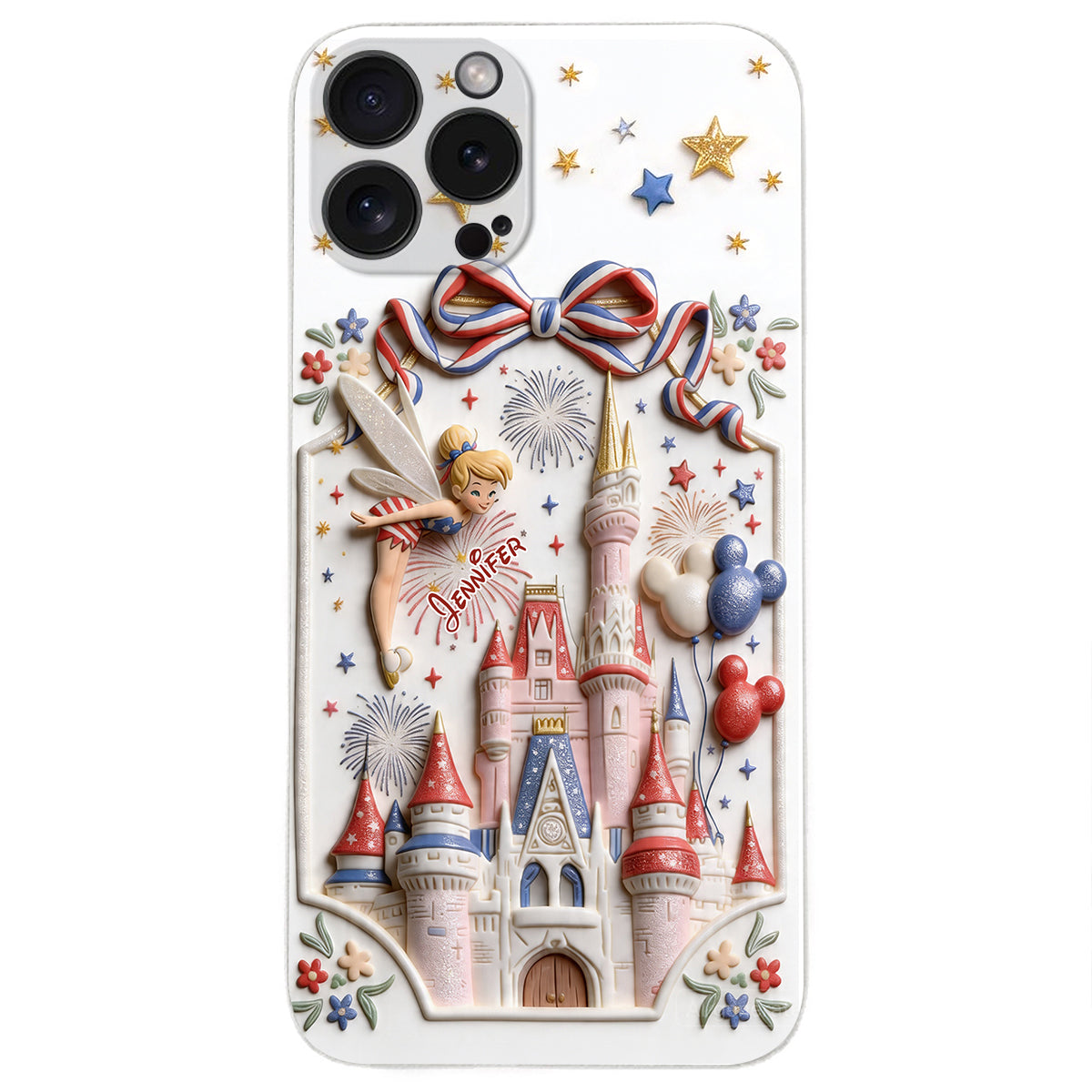 USA 250th Anniversary - Personalized Dream Trip 3D Embossed Leather Phone Case