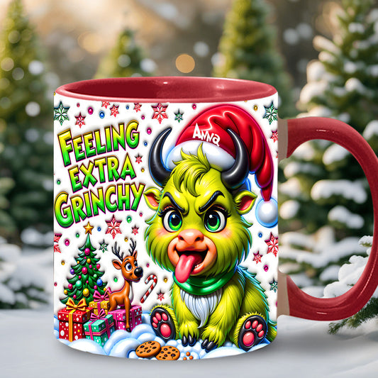 Extra Grinchy - Personalized Accent Mug