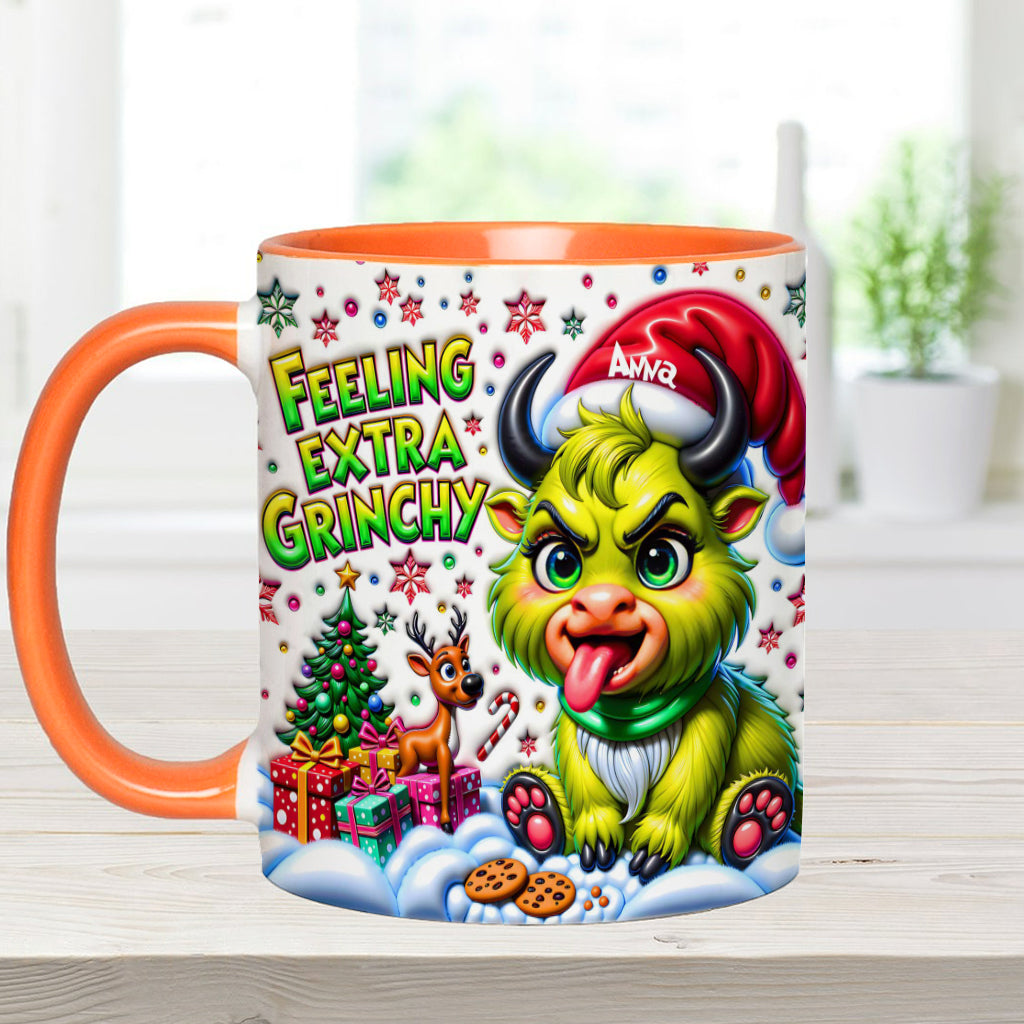 Extra Grinchy - Personalized Accent Mug