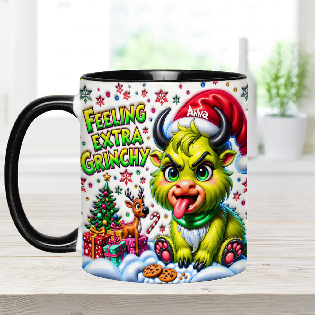 Extra Grinchy - Personalized Accent Mug
