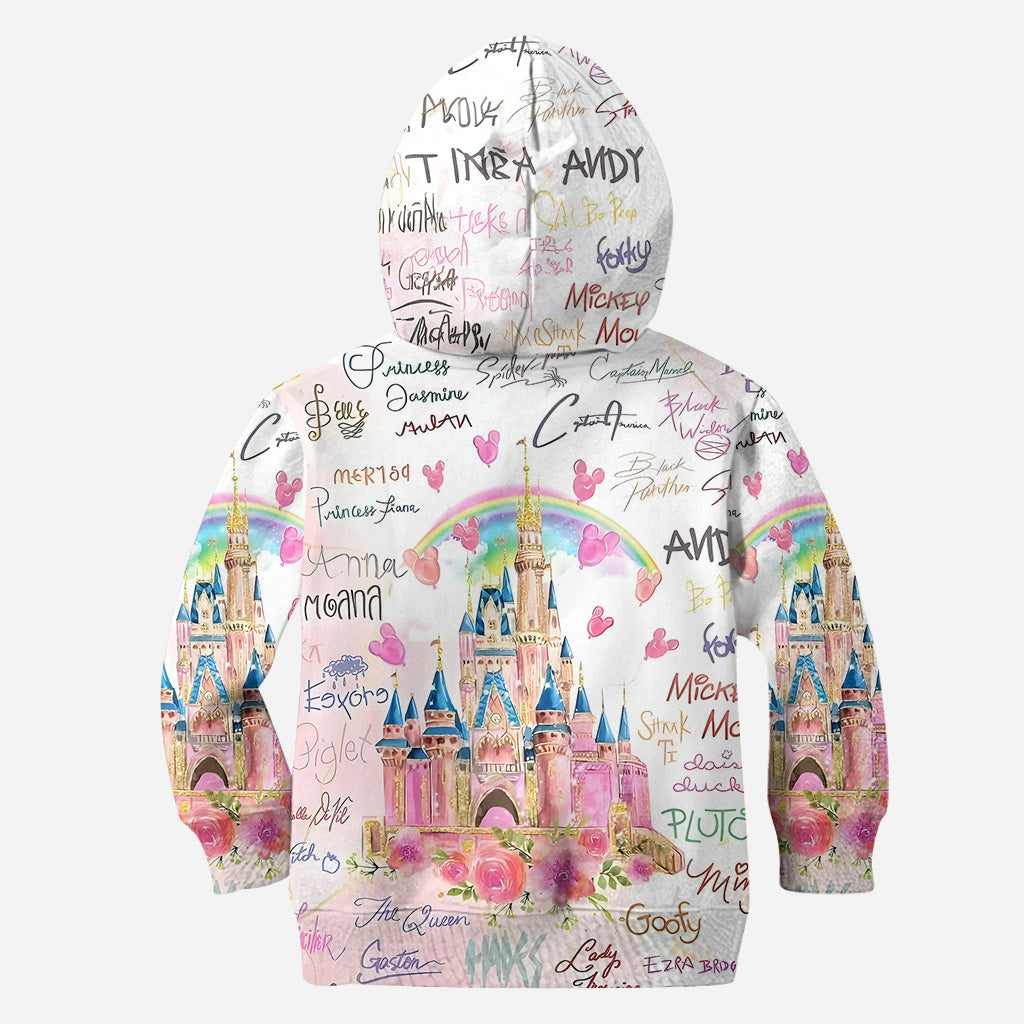 Pink Xmas - Personalized Mouse Hoodie and Leggings