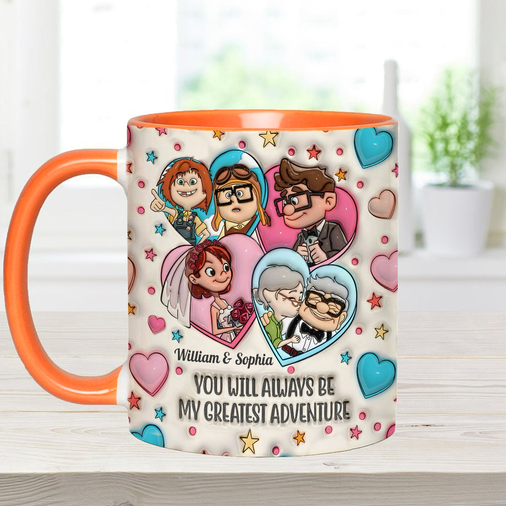 My Greatest Adventure - Personalized Mouse Accent Mug