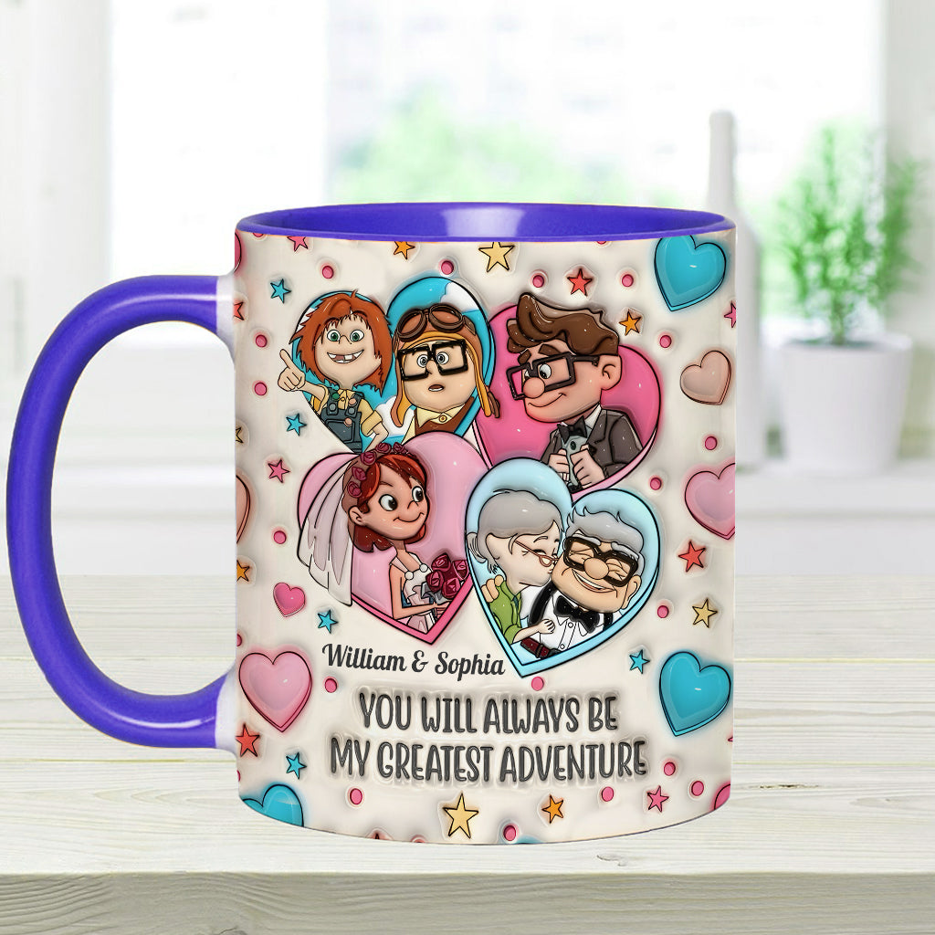 My Greatest Adventure - Personalized Mouse Accent Mug
