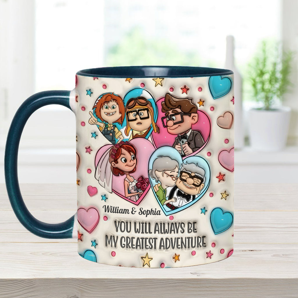 My Greatest Adventure - Personalized Mouse Accent Mug
