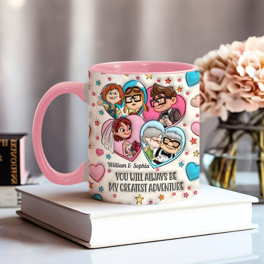 My Greatest Adventure - Personalized Mouse Accent Mug