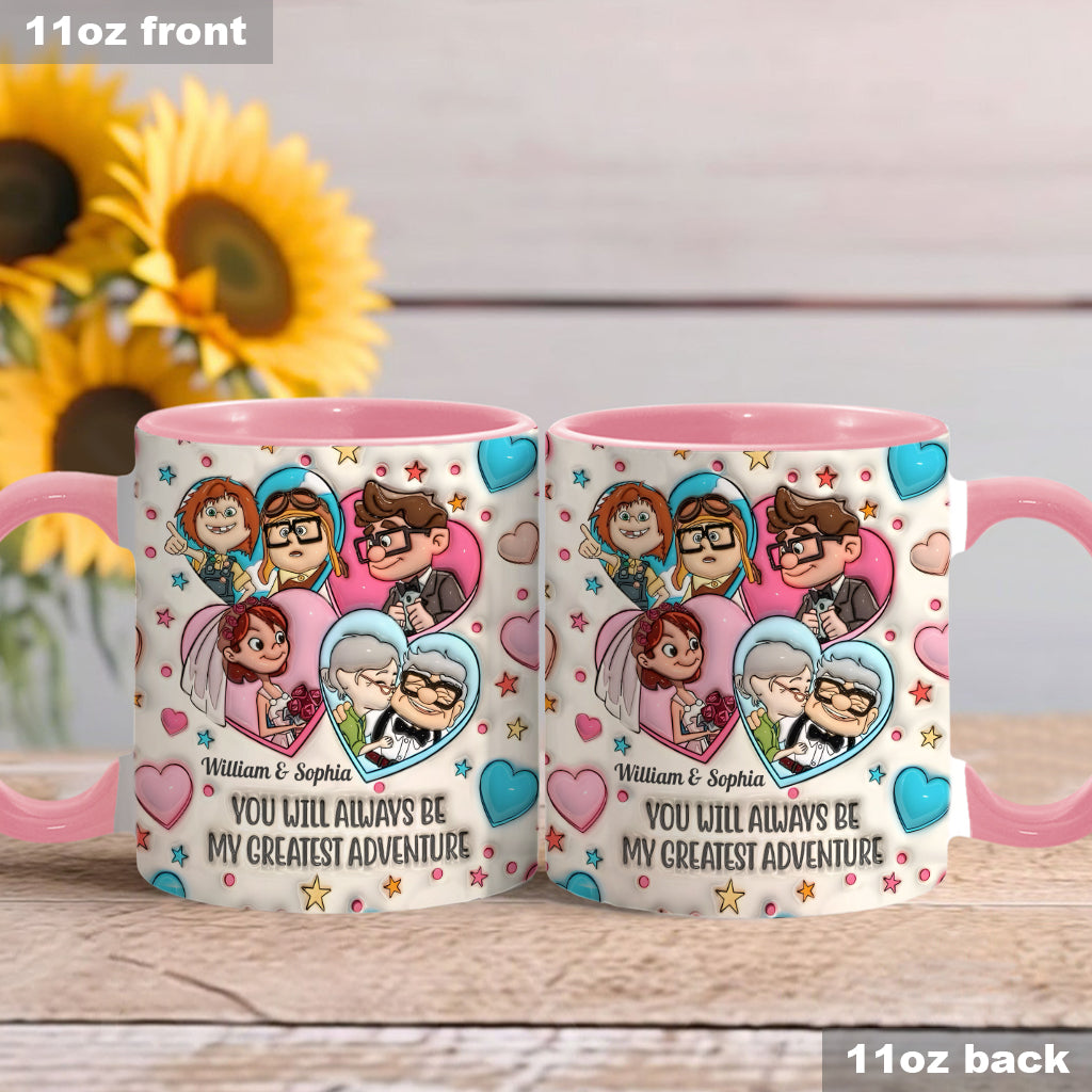 My Greatest Adventure - Personalized Mouse Accent Mug