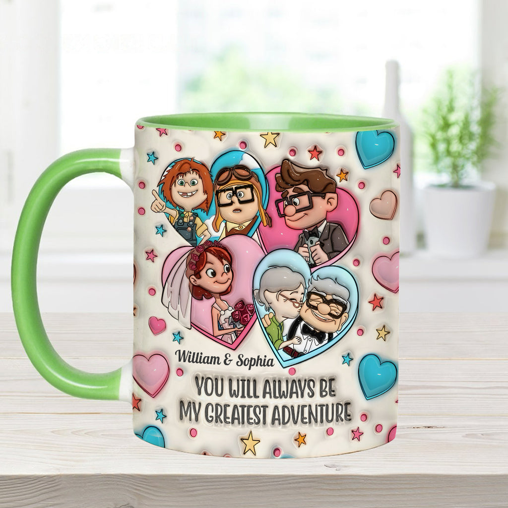 My Greatest Adventure - Personalized Mouse Accent Mug