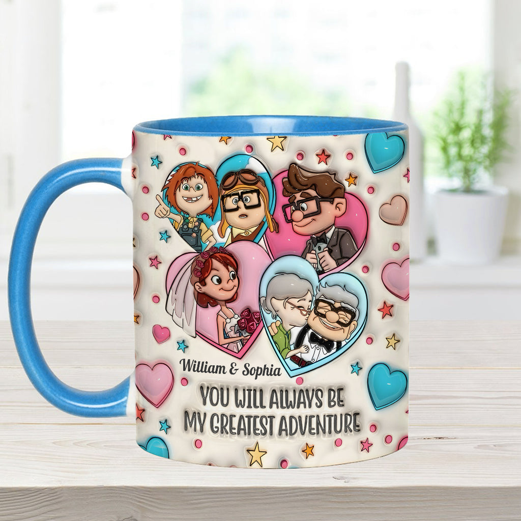 My Greatest Adventure - Personalized Mouse Accent Mug