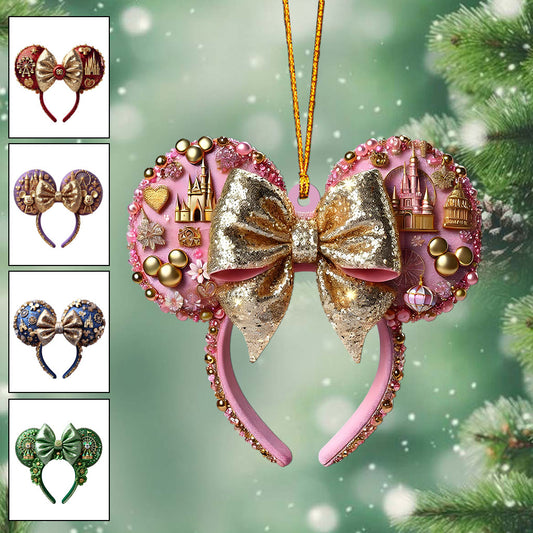 Beautiful Mouse Ears - Personalized Mouse Ornament
