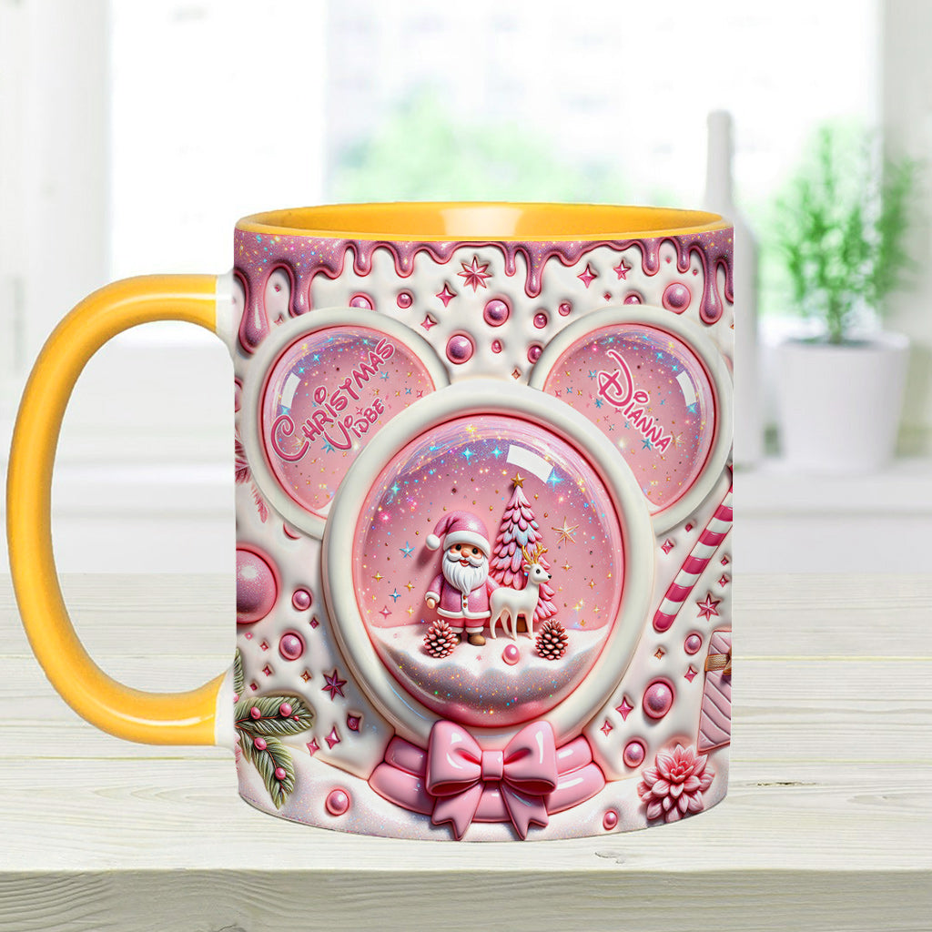 Merry Christmas - Personalized Mouse Accent Mug