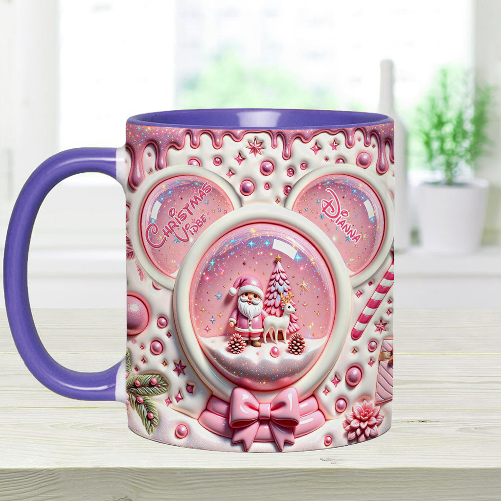 Merry Christmas - Personalized Mouse Accent Mug