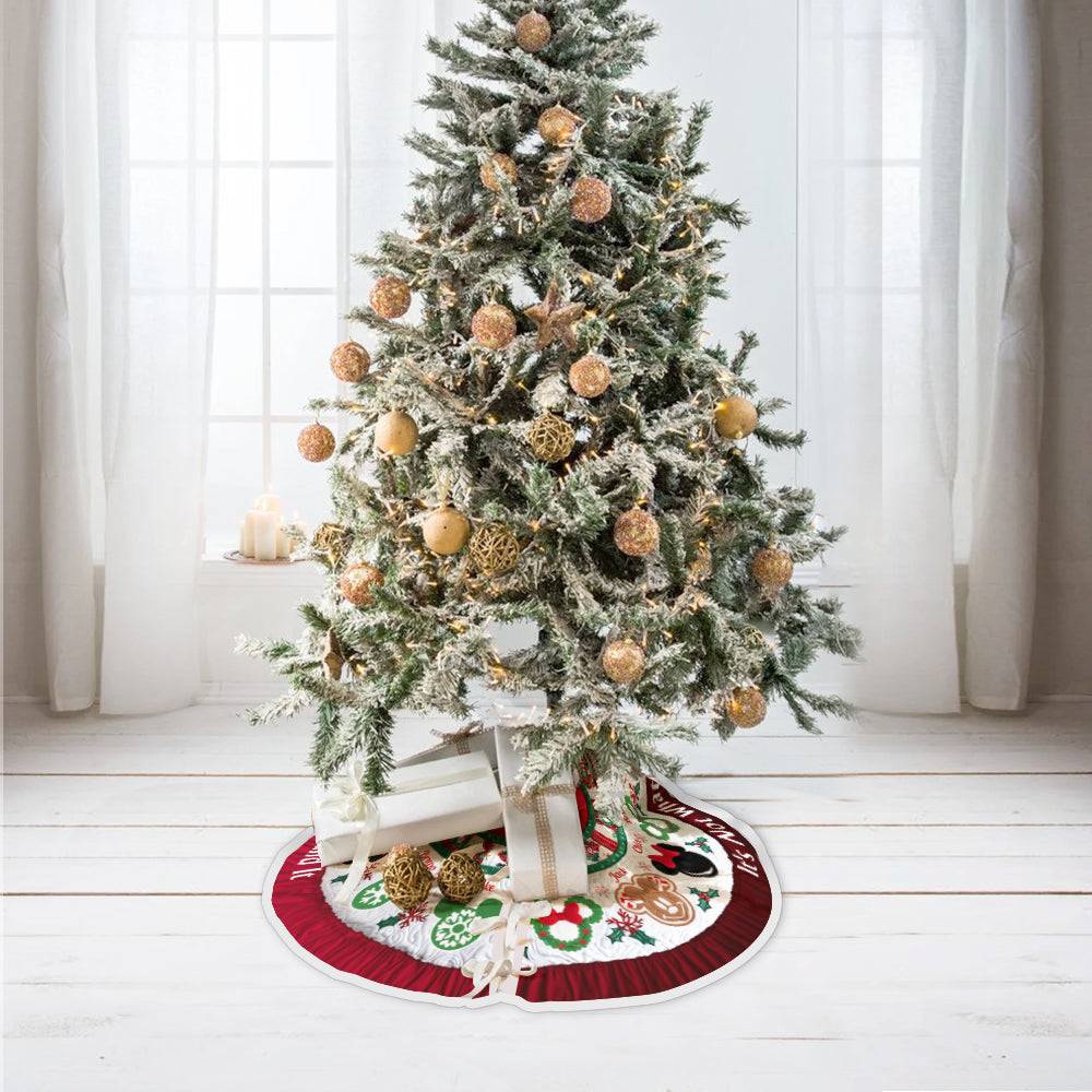 Merry Christmas - Personalized Mouse Tree Skirt