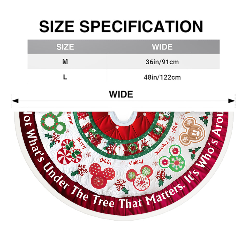 Merry Christmas - Personalized Mouse Tree Skirt