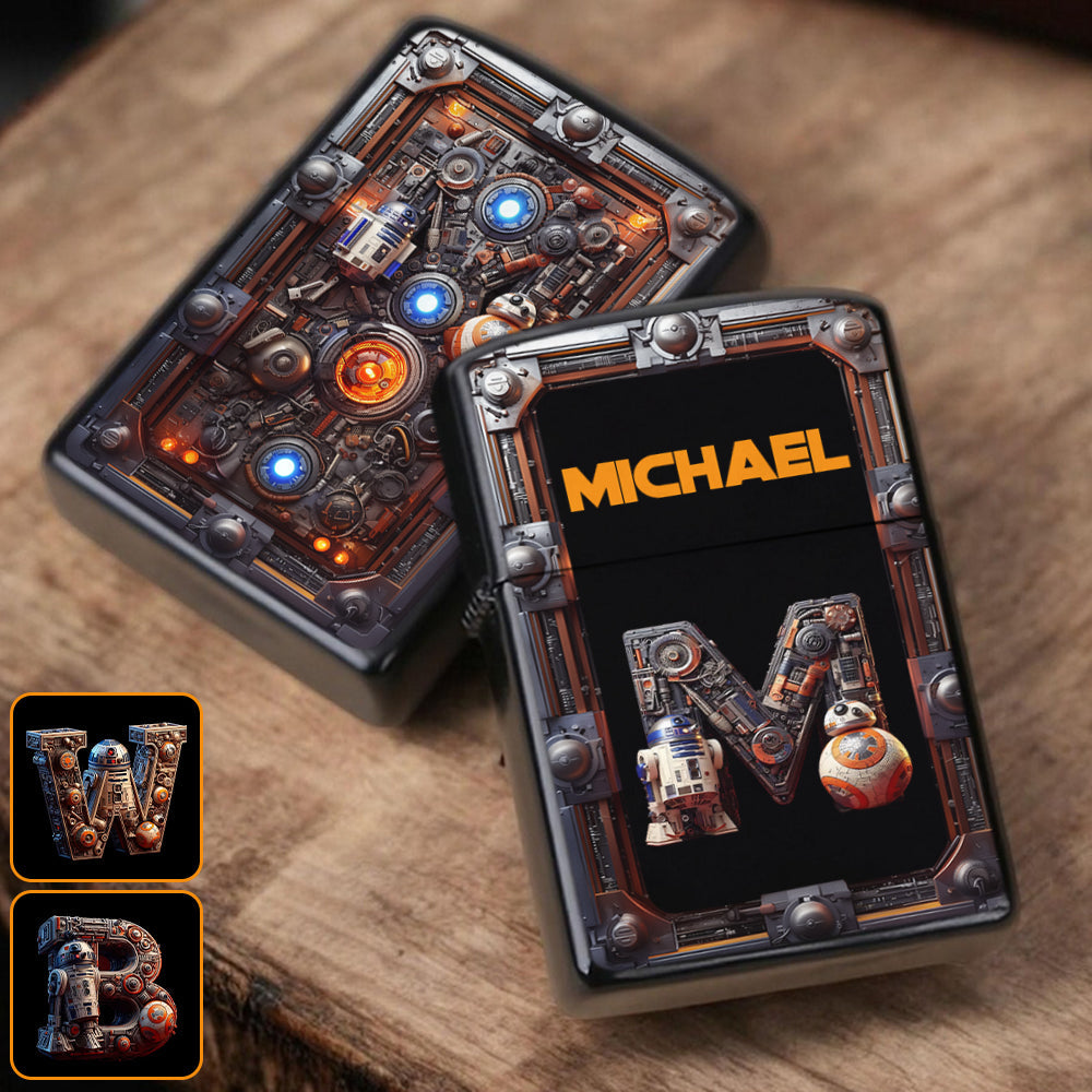 Space War Alphabet Letter - Personalized The Force Lighter