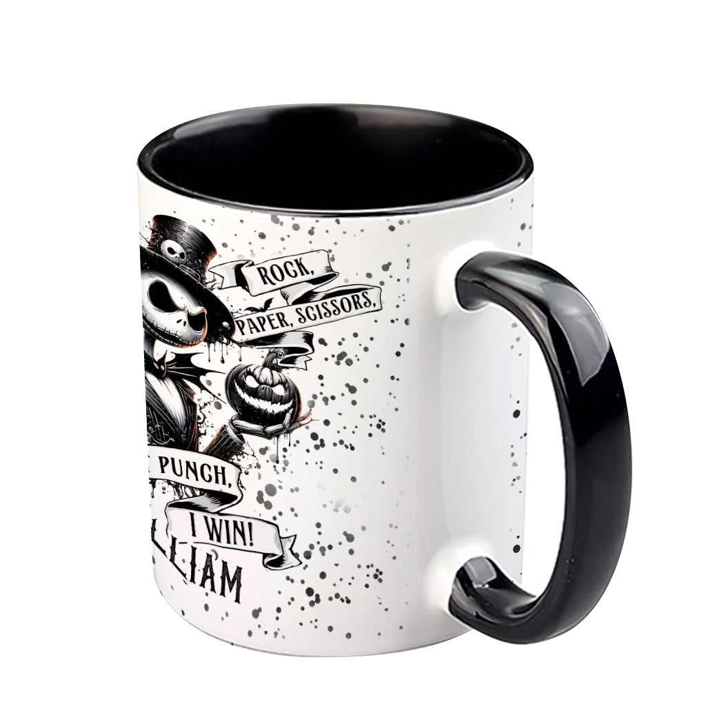 Throat Punch I Win - Personalized Nightmare Accent Mug