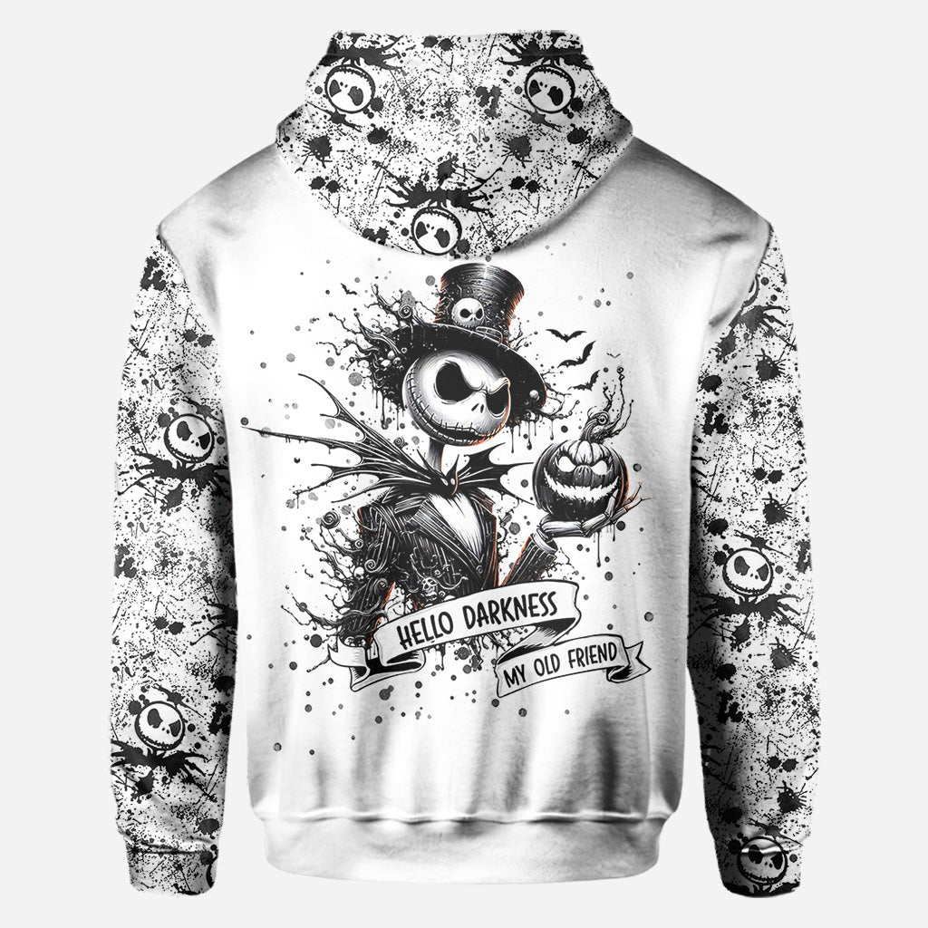Hello Darkness - Personalized Nightmare All Over Shirt