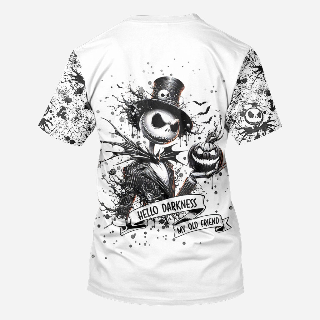 Hello Darkness - Personalized Nightmare All Over Shirt