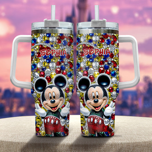 Magic World - Personalized Mouse Tumbler With Handle