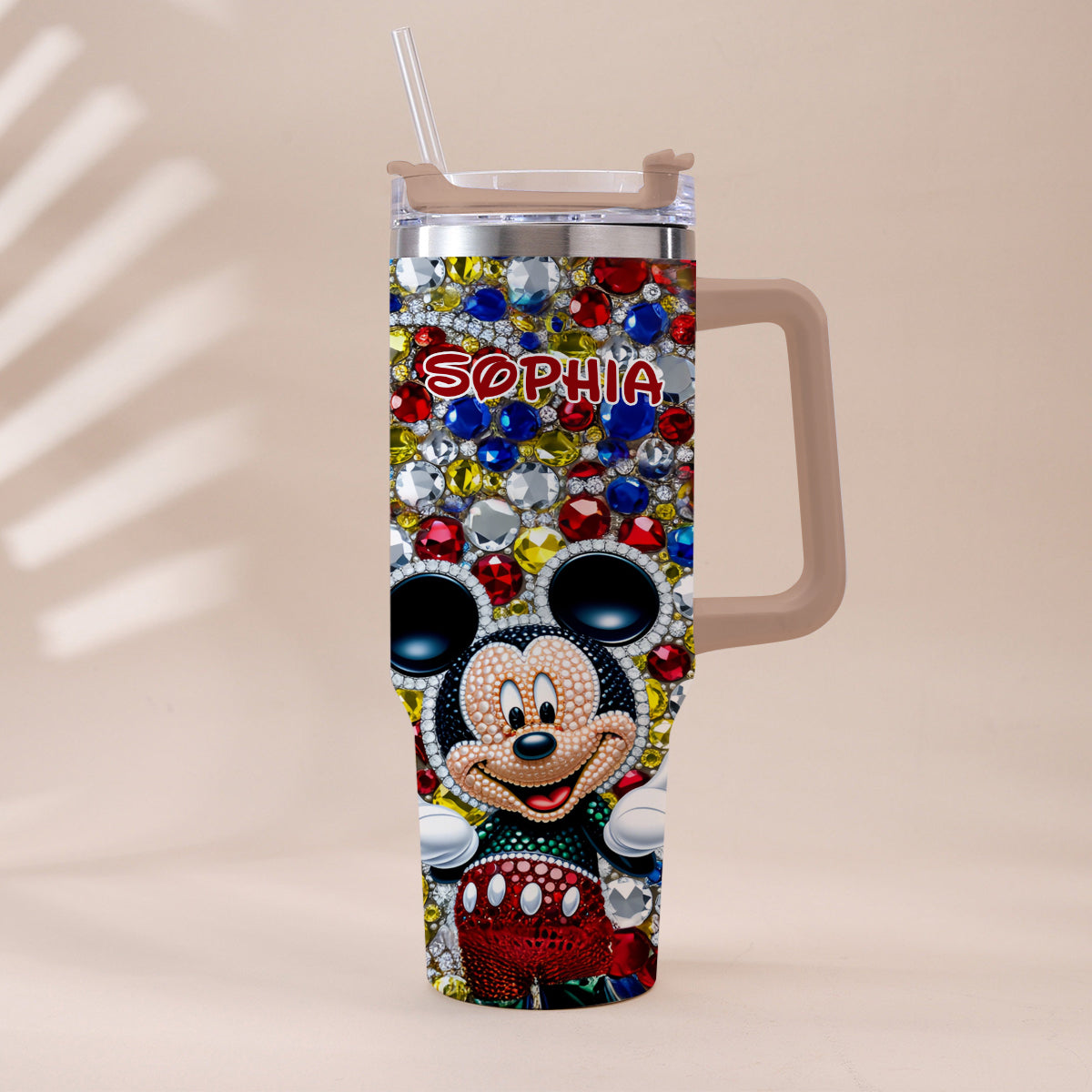 Magic World - Personalized Mouse Tumbler With Handle